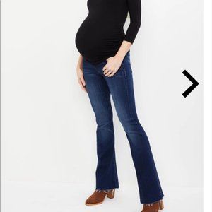 MOTHER The Weekender Fray Maternity Jean